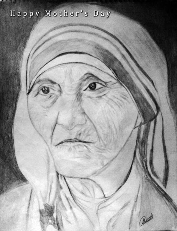 Mother Teresa Sketch at Explore collection of