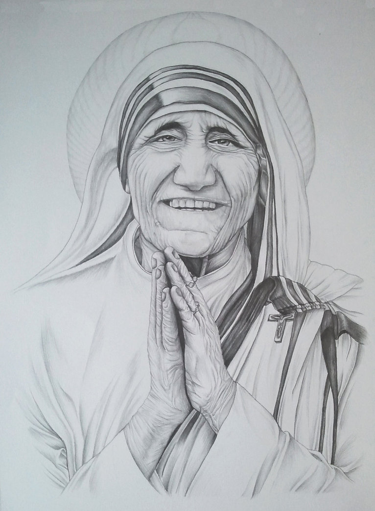 Mother Teresa Sketch at Explore collection of