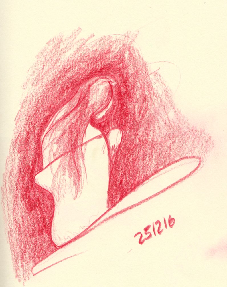 796x1004 Second Sketch - Mother With Child Sketch