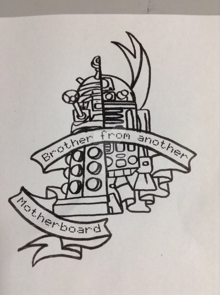 772x1034 Brother From Another Motherboard Sketch By Sailorinky - Motherboard Sketch