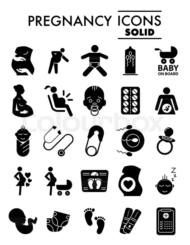 618x800 Pregnancy Glyph Icon Set, Motherhood Symbols Collection, Vector - Motherhood Sketches