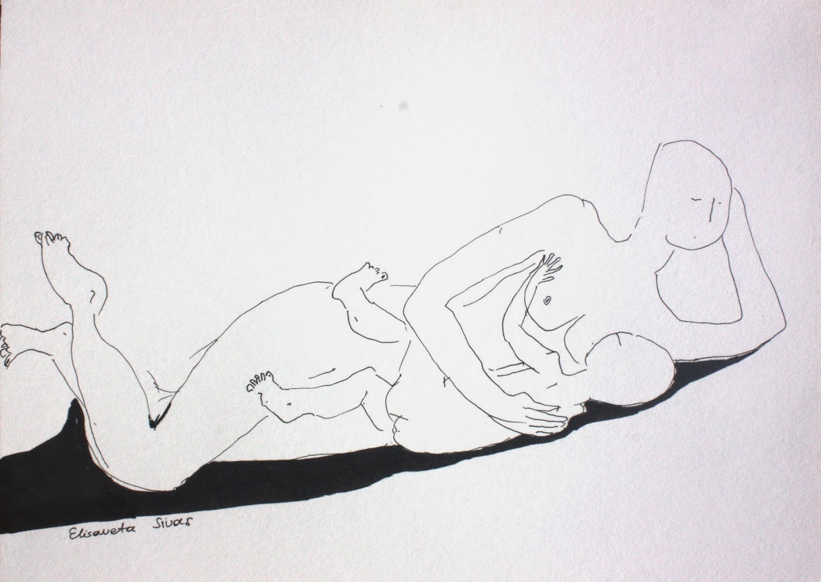 1600x1136 Elisaveta Sivas Original Sketches By Elisaveta Sivas, Feminine - Motherhood Sketches