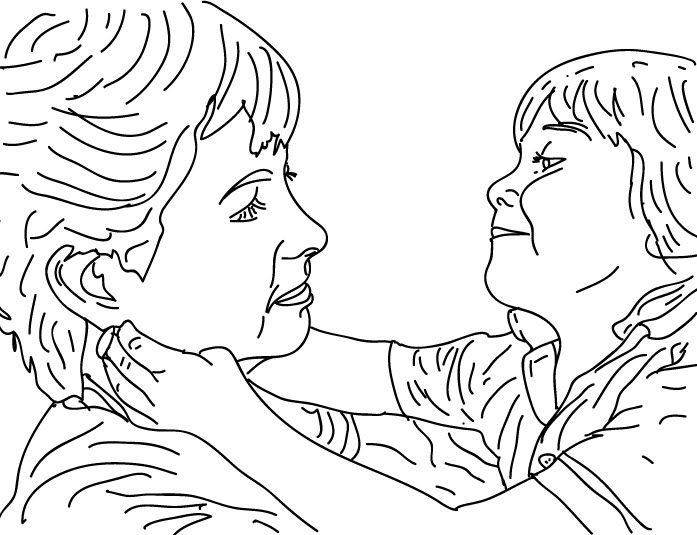 697x535 Sketch Yourself - Mothers Day Sketch