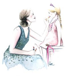 236x265 Dress Up With Mom By Katie Rodgers ~ How I Imagine Anna As A - Mothers Day Sketch