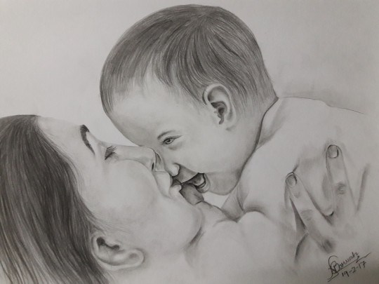 Mothers Love Sketch At Paintingvalley Com Explore Collection Of