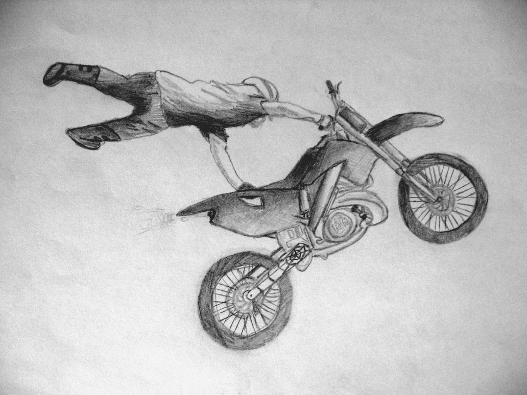 1032x774 Motocross Sketch By Xcryonicxraverx - Motocross Sketch