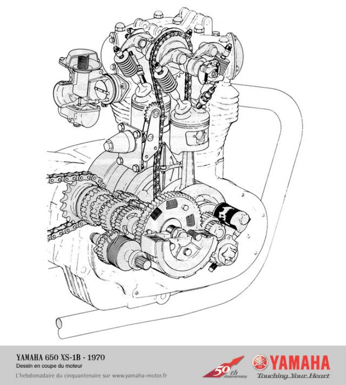 700x780 Xs650 Xs1b Motor Schematic Thexscafe - Motor Sketch