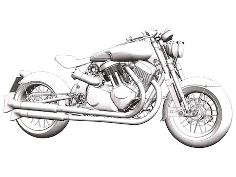 460x346 Matchless Is Back On Drawing Board - Motorbike Sketch