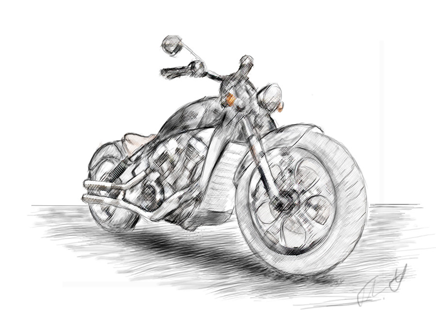 900x675 Entry - Motorbike Sketch
