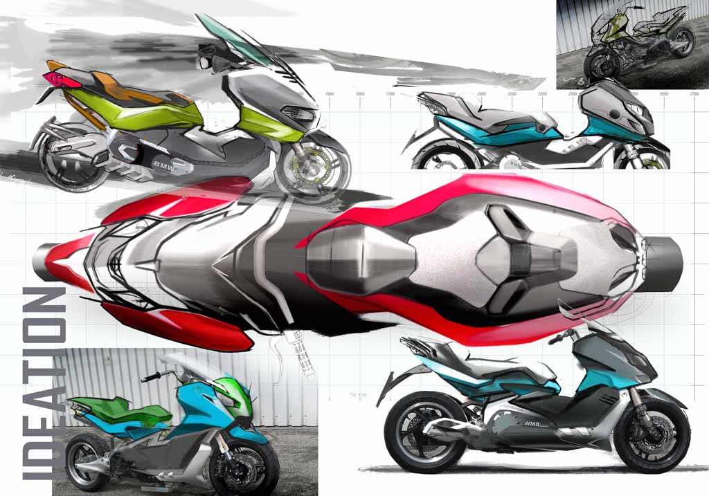 1024x717 Win An Original Bmw Maxi Scooter Design Sketch Bmw Motorcycle - Motorcycle Design Sketch