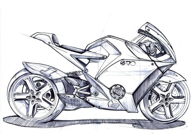 Motorcycle Design Sketch At Explore Collection Of