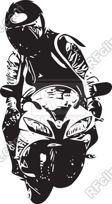 219x400 Extreme Motocross Racer By Motorcycle Sketch Vector Image Vector - Motorcycle Helmet Sketch