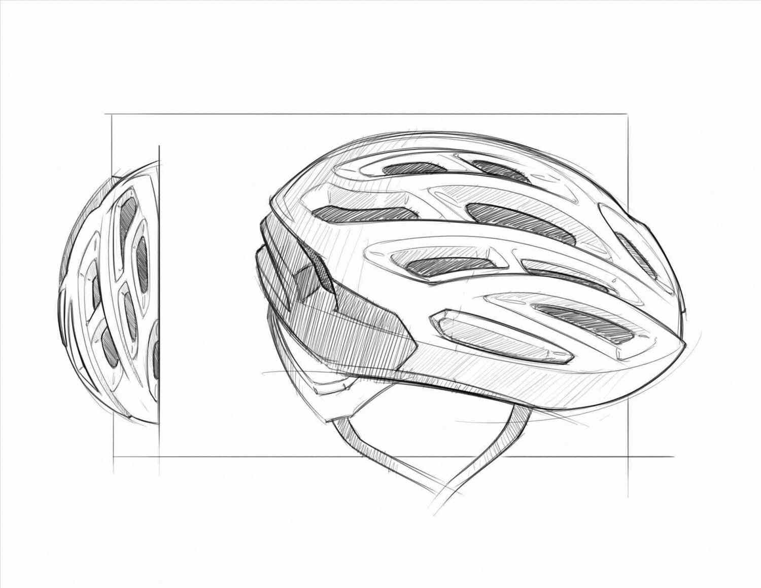 Шлем мотоцикла скетч