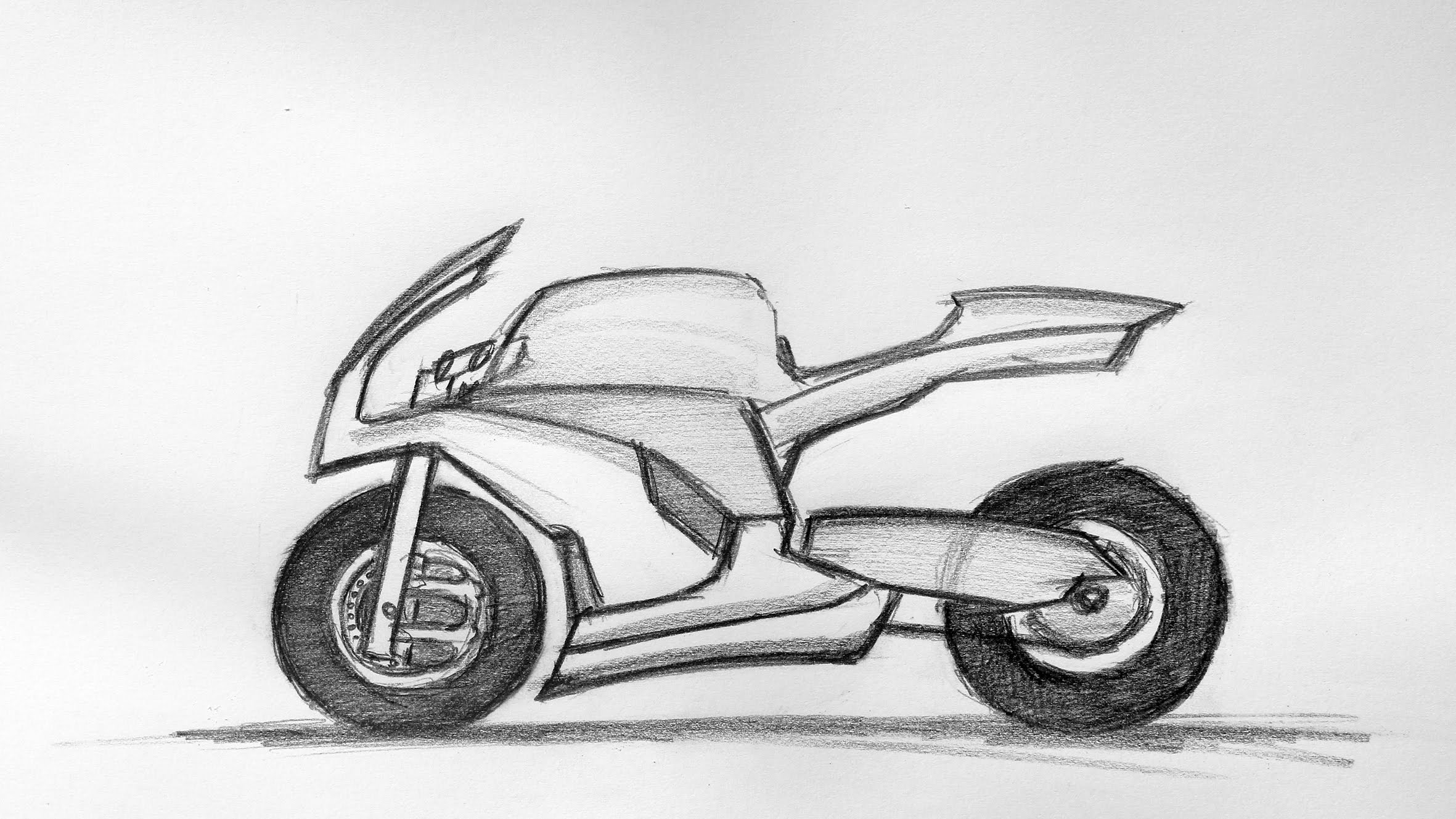 2362x1329 Bike Sketch 22.08.2015 - Motorcycle Sketch Images