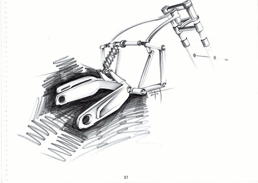 900x637 Motorcycle Sketch Art Drawing By Rahul Rathore - Motorcycle Sketches Art