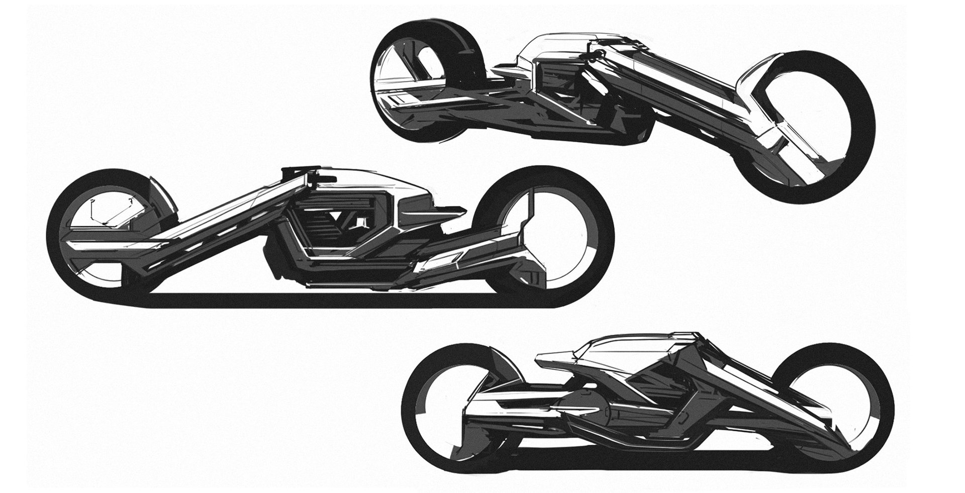 1920x981 Artstation - Motorcycle Sketches Art
