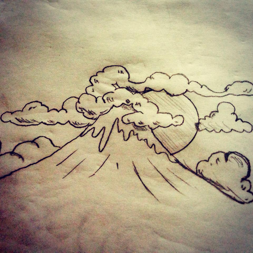 960x960 Mt. Fuji Tattoo Sketch By Anjaabsinthe - Mount Fuji Sketch