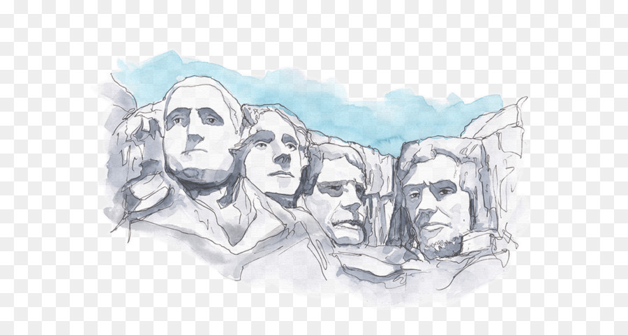 900x480 Mount Rushmore National Memorial Paris Watercolor - Mount Rushmore Sketch
