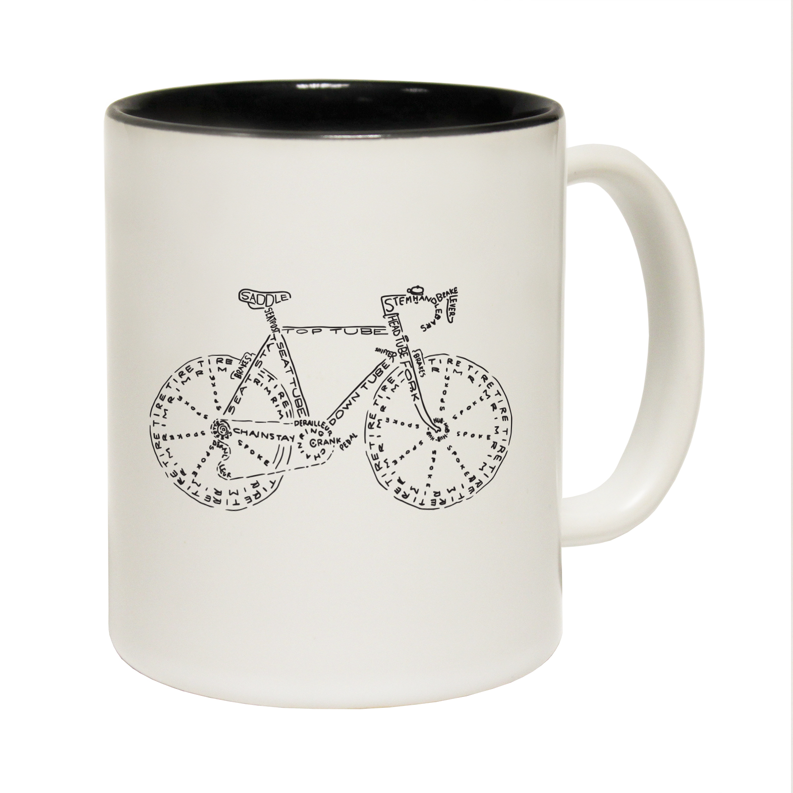 1600x1600 Funny Mugs - Mountain Bike Sketch