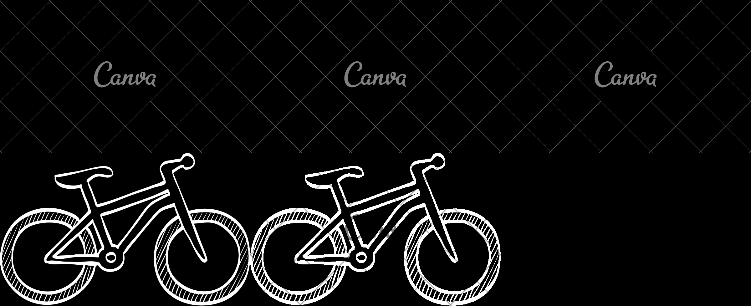 2400x978 Sketch Icon Of A Mountain Bike - Mountain Bike Sketch