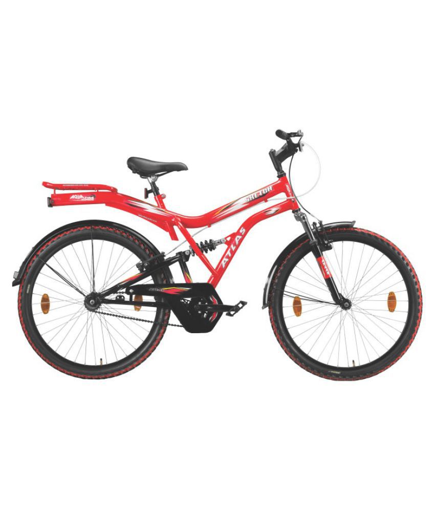 850x995 Atlas Sketch Double Shox 26t Ss Black Red 66.04 Cm(26) Mountain - Mountain Bike Sketch