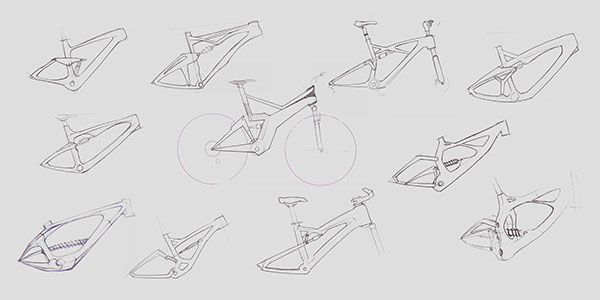 600x300 Barrett Mountain Bike Concept. On Behance - Mountain Bike Sketch
