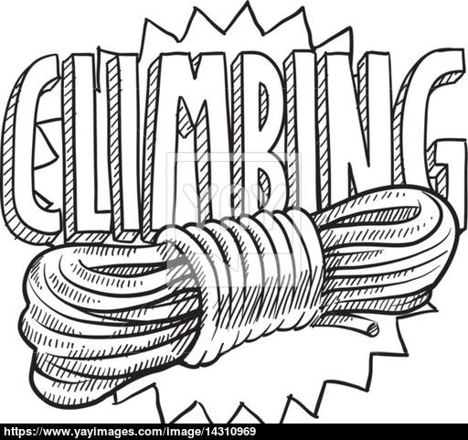 512x481 Mountain Climbing Sketch Vector - Mountain Climbing Sketch