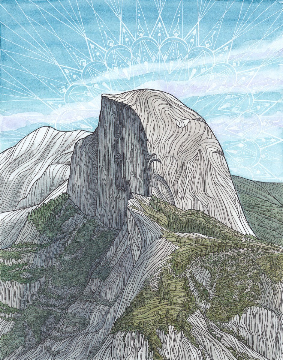 943x1200 8 Climbing Artists You Should Know - Mountain Climbing Sketch