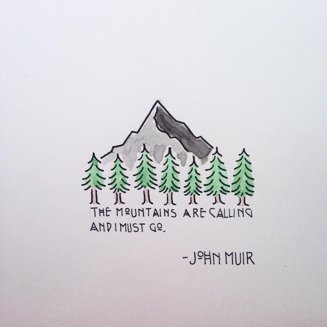 1080x1080 Simple Mountain Sketch John Muir, One Of The Most Influential - Mountain Climbing Sketch