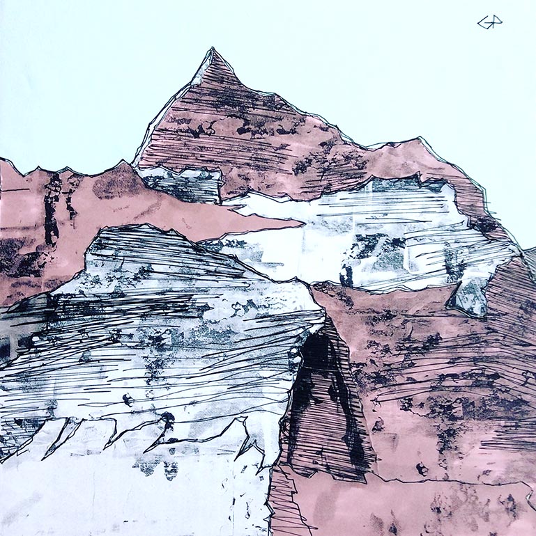 769x770 Mountain Landscape Sketch - Mountain Landscape Sketch