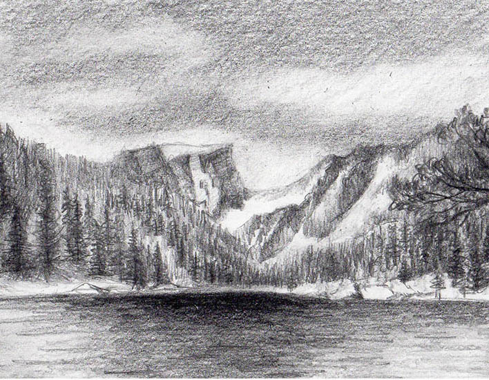 Mountain Landscape Sketch At Paintingvalley Com Explore Collection Of Mountain Landscape Sketch