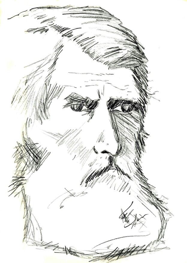 624x877 Mountain Man Sketch By Aaronosaurus Art By Aaron (Two Moon Arts - Mountain Man Sketch
