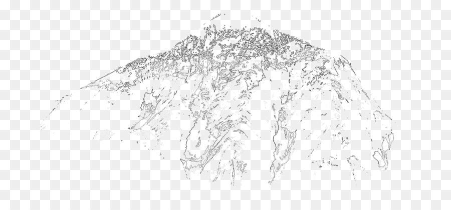 900x420 Sketch Line Art - Mountain Outline Sketch