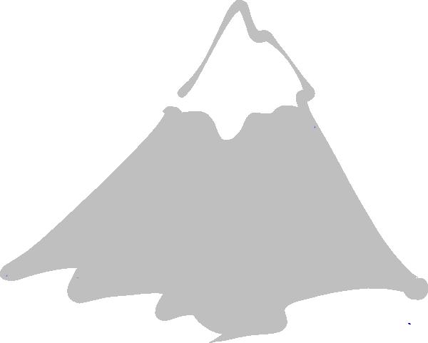 600x481 Mountain Sketch Clipart - Mountain Peak Sketch
