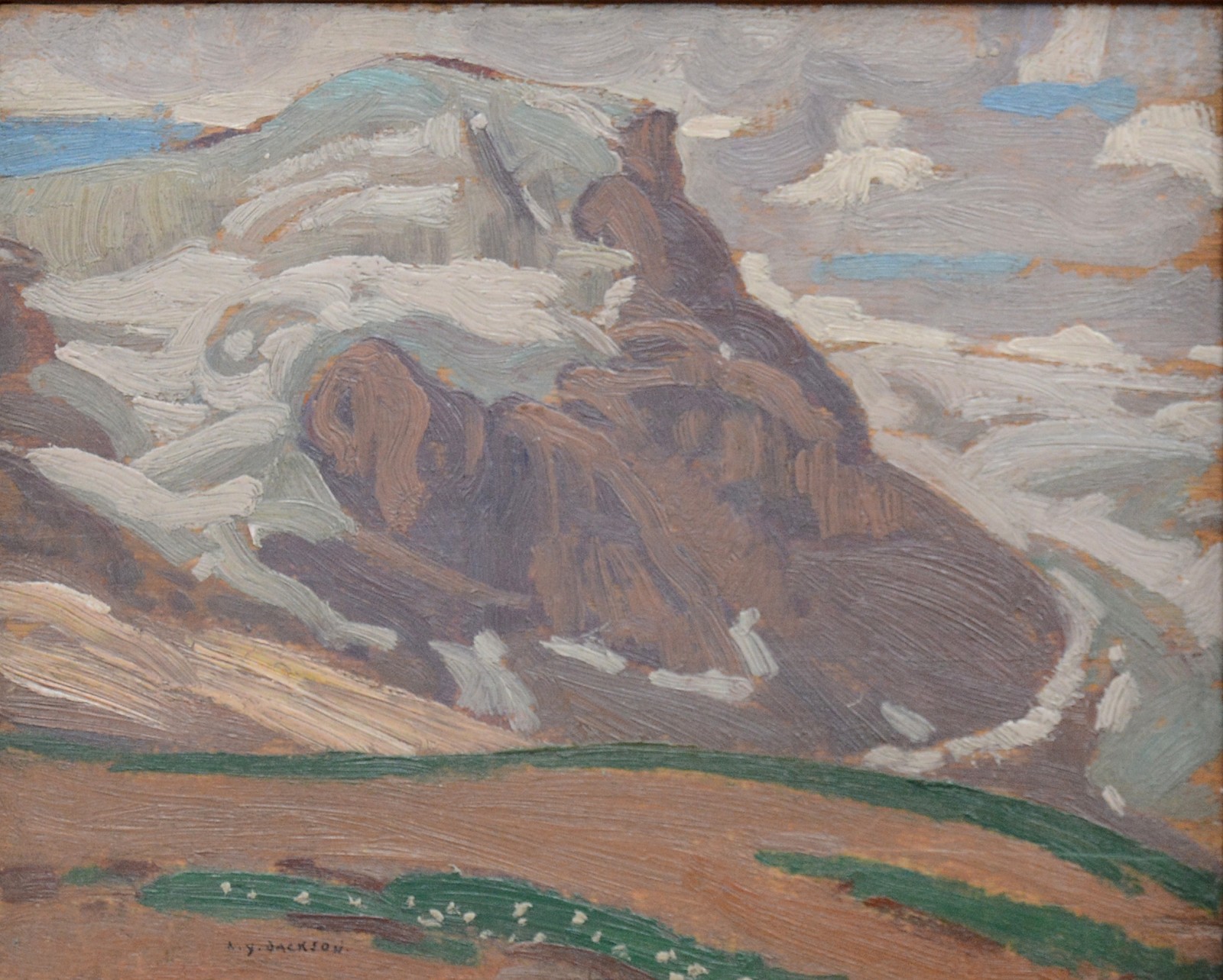 1600x1283 Mountain Sketch By A Y Jackson Oeno Gallery - Mountain Sketch