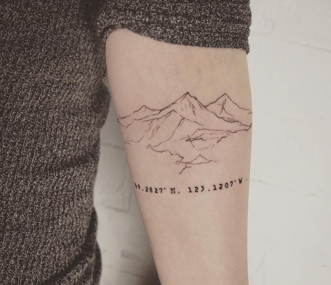 1080x929 Mountain Sketch Tattoo - Mountain Sketch Tattoo