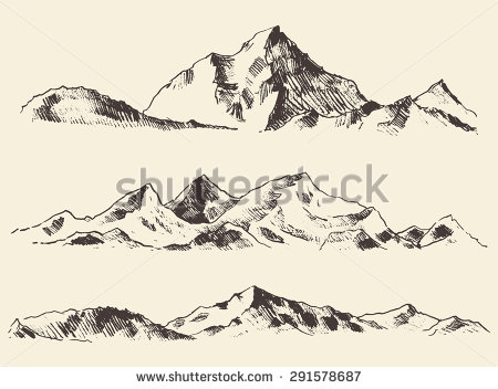 450x352 Glacier Clipart Mountain Sketch 3565571 - Mountain Sketches Clip Art