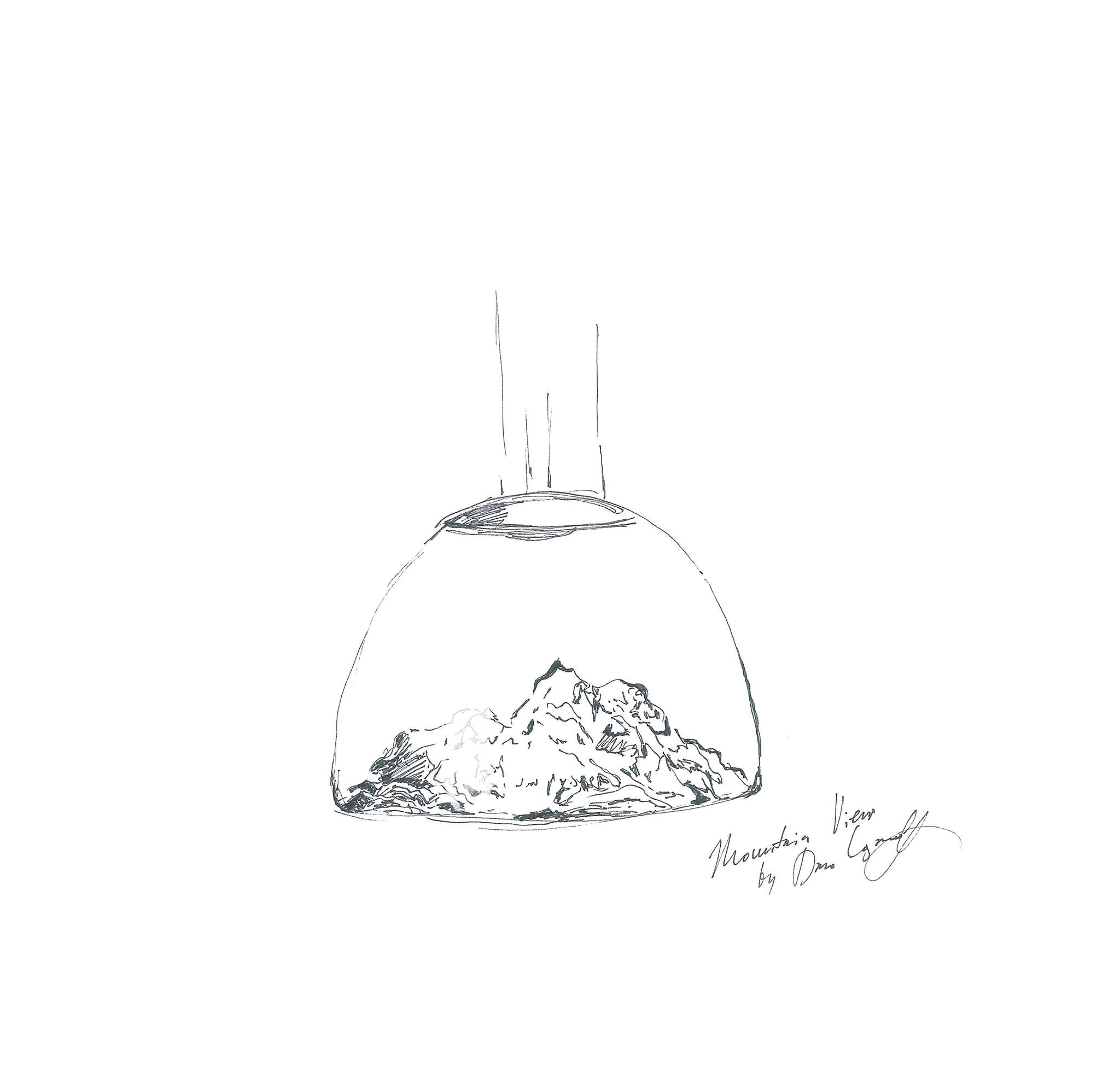 2048x1952 Sketches Of Mountain View Design Sketches Sketches - Mountain View Sketch