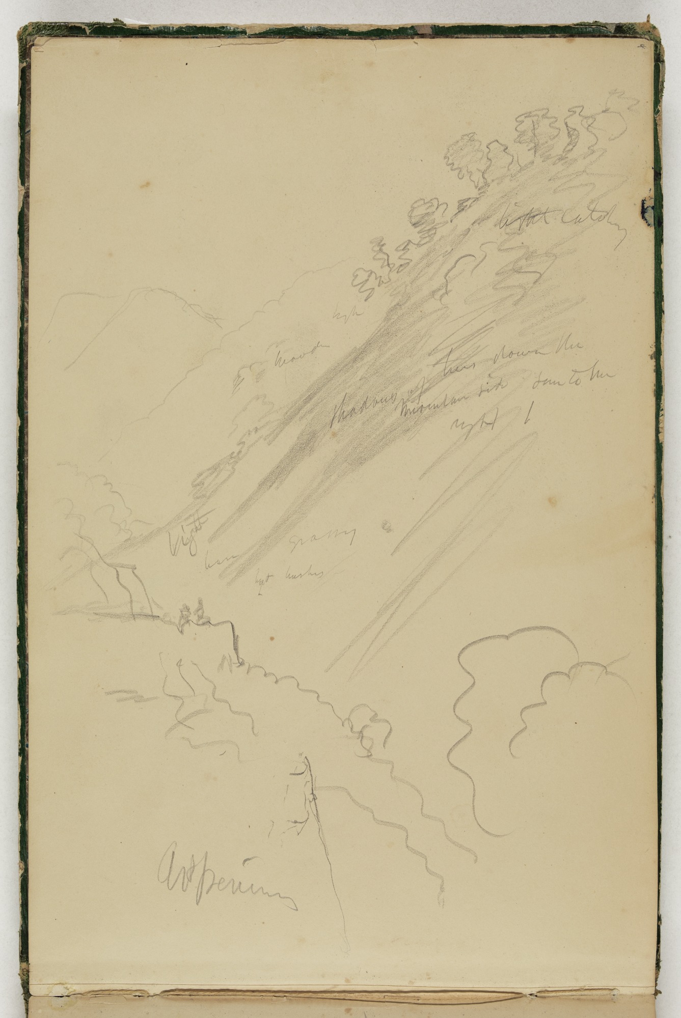 1337x2000 Untitled, Sketch Of Mountain View) Detroit Institute Of Arts Museum - Mountain View Sketch