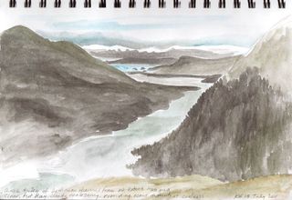 320x220 Sketch Southeast Alaska Sketchbook - Mountain View Sketch