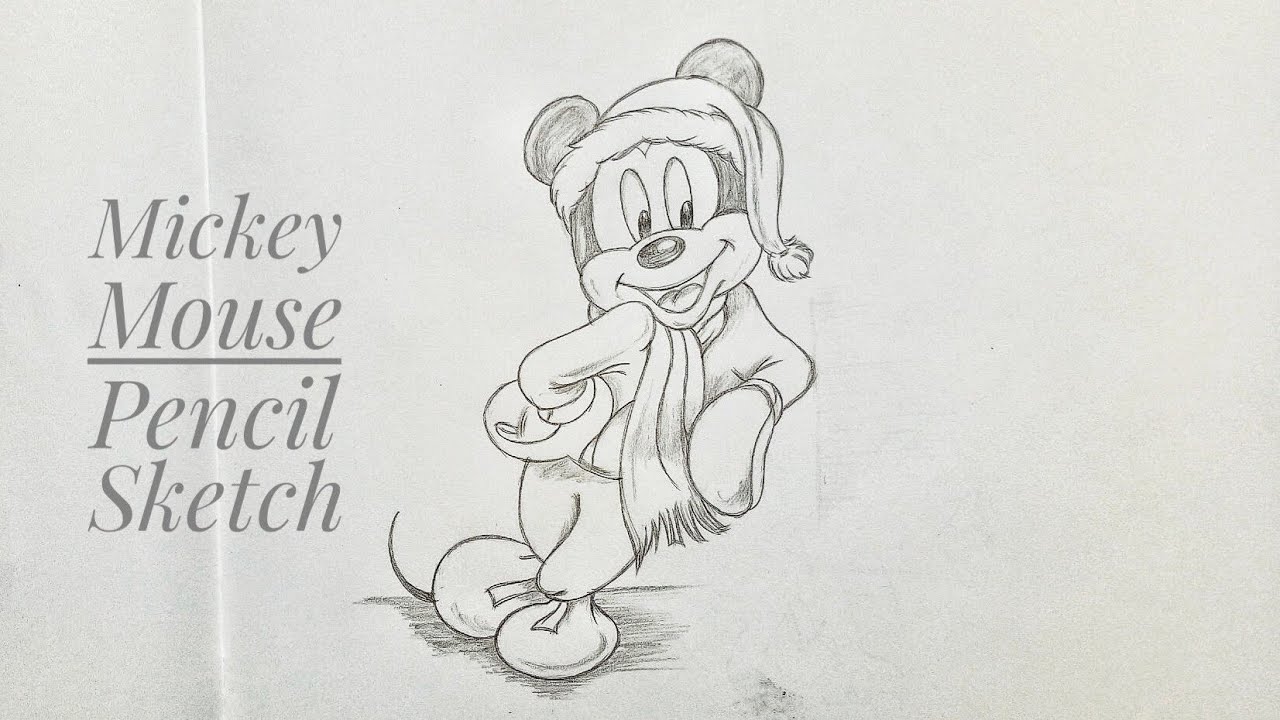 1280x720 Mickey Mouse Pencil Sketch - Mouse Pencil Sketch