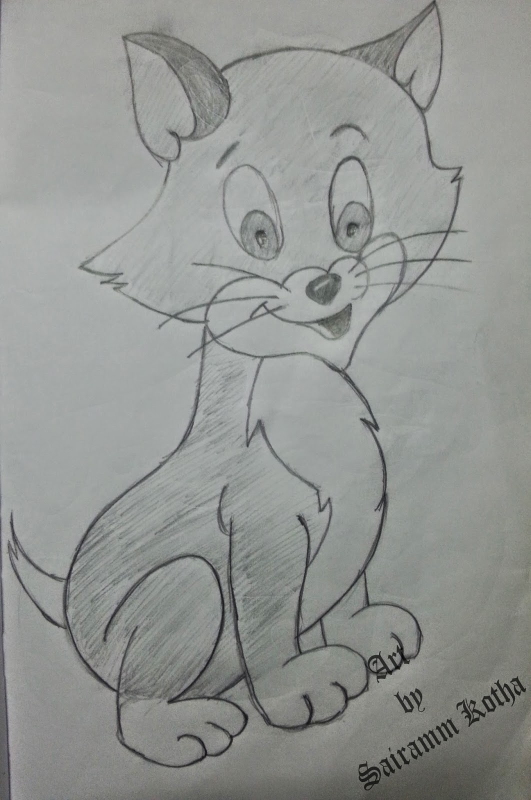 1062x1600 Sairam Sketches - Mouse Pencil Sketch