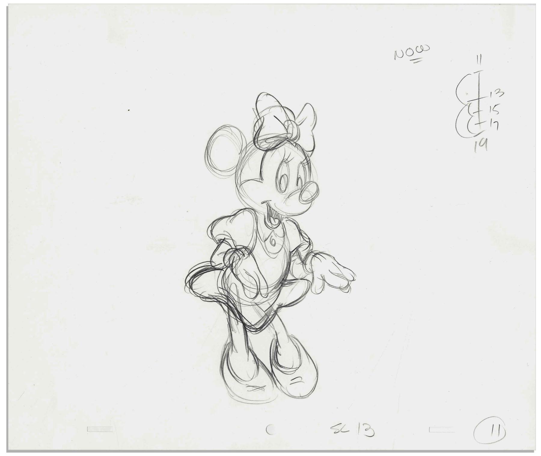 1800x1517 Disney Minnie Mouse Pencil Sketch - Mouse Pencil Sketch