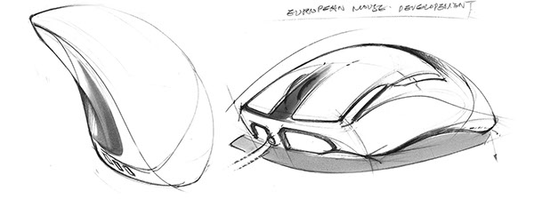 600x233 S Mouse Mid Level Gaming Mouse Design On Behance - Mouse Sketch