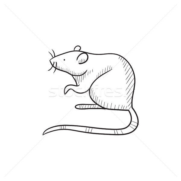 600x600 Mouse Sketch Icon. Vector Illustration Andrei Krauchuk (Rastudio - Mouse Sketch Images