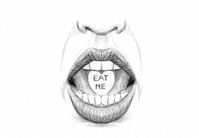 400x277 How To Draw Lips And A Mouth - Mouth Sketch