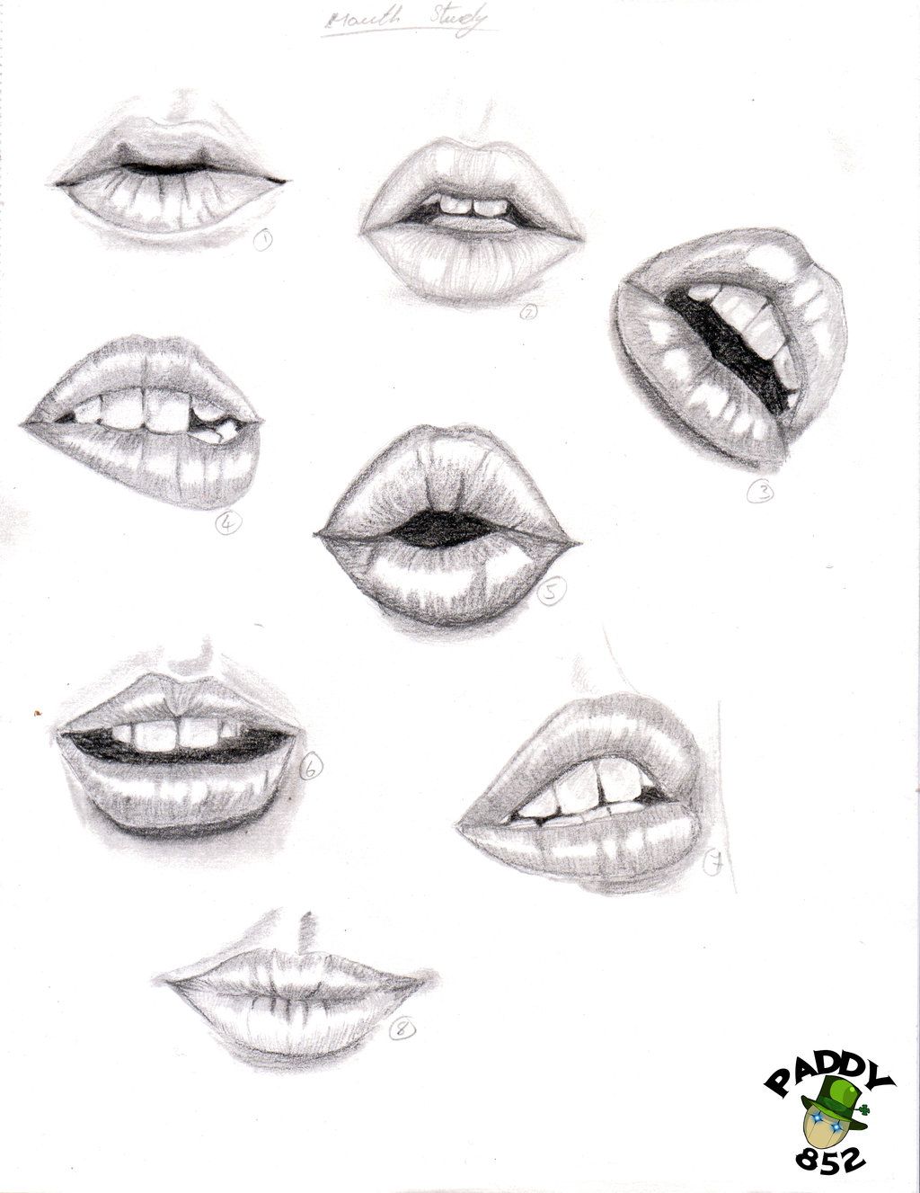 1024x1327 Lips Drawing Study Of Lips By Paddy852 Traditional Art Drawings - Mouth Sketch