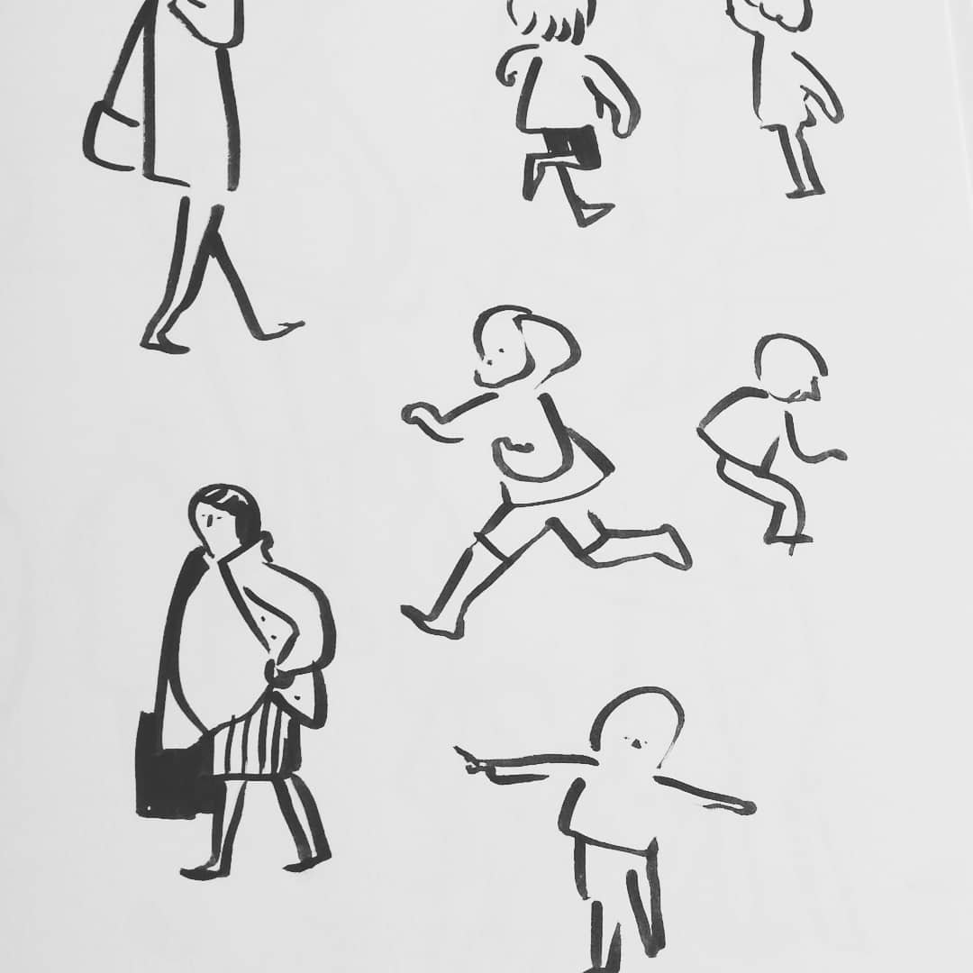 1080x1080 Laurie Stansfield On Twitter Sketches From Beautiful Bologna - Movement Sketches