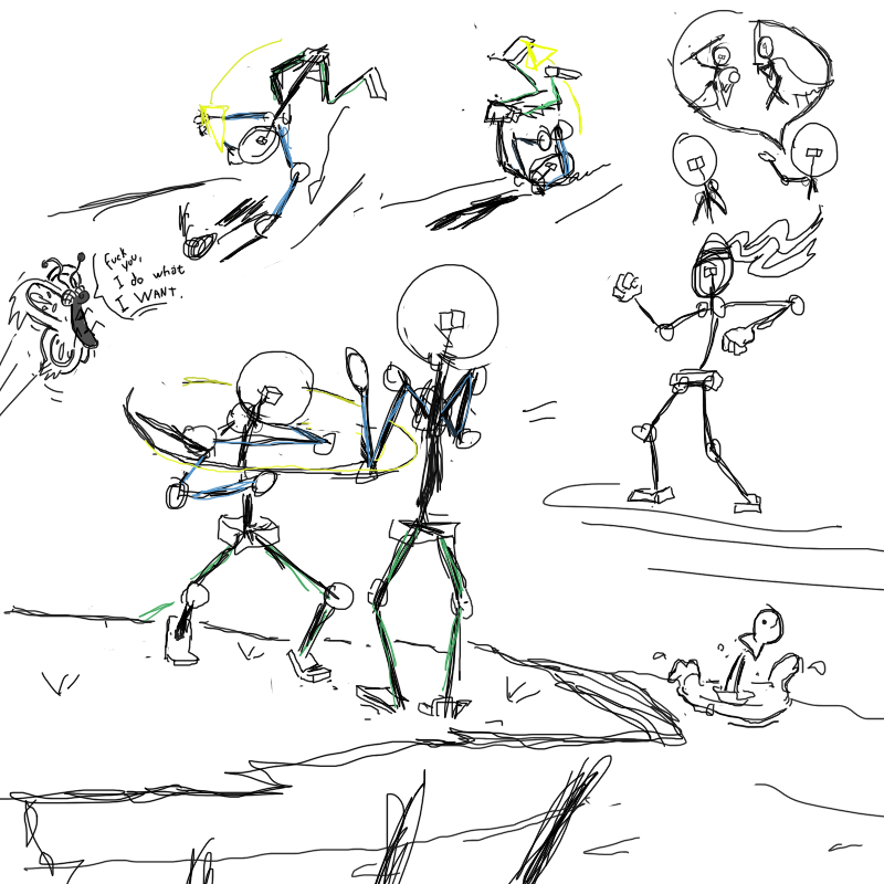 800x800 Movement Sketches By Squizofreniccat On Newgrounds - Movement Sketches