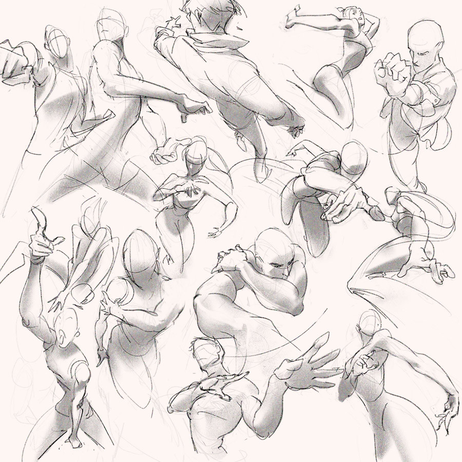 900x900 Artstation - Movement Sketches